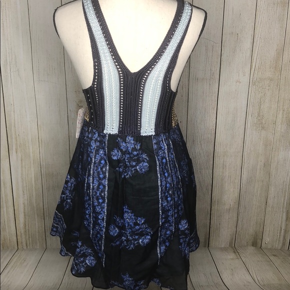 Free People Katie Crochet Mini Dress - Picture 3 of 8